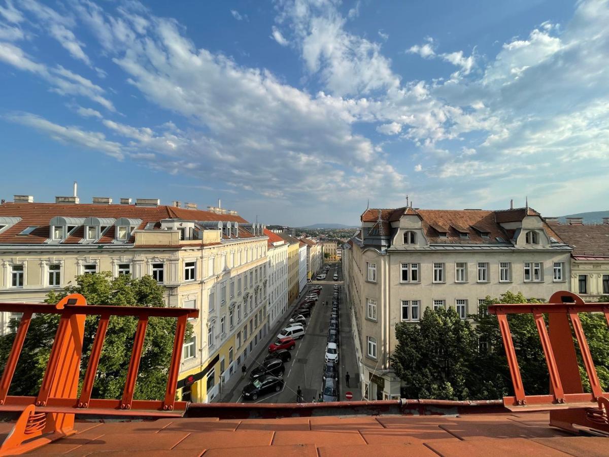 Modernes Appartement mit Fernblick Wien Exterior foto